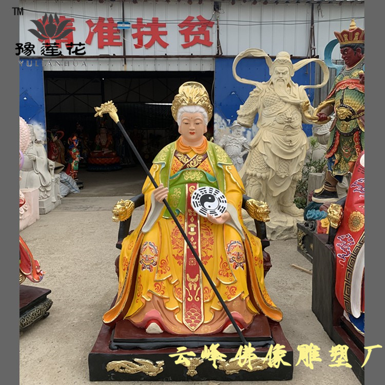 宝莲灯三圣母神像图片华山三圣母道场华岳三娘娘神像河南佛像厂家