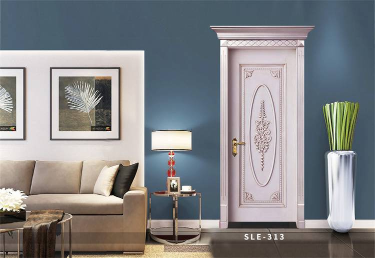 销售室内套装门家用实木复合门带冒头雕花门欧式烤漆门代理