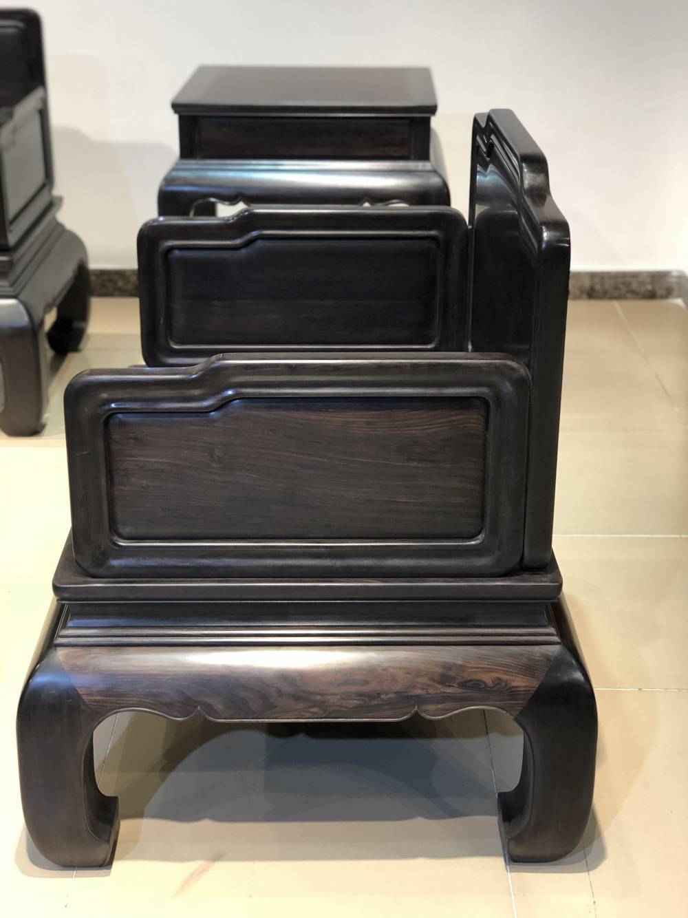 名琢世家新古典紫光檀素身沙发9件套家具艺高一筹