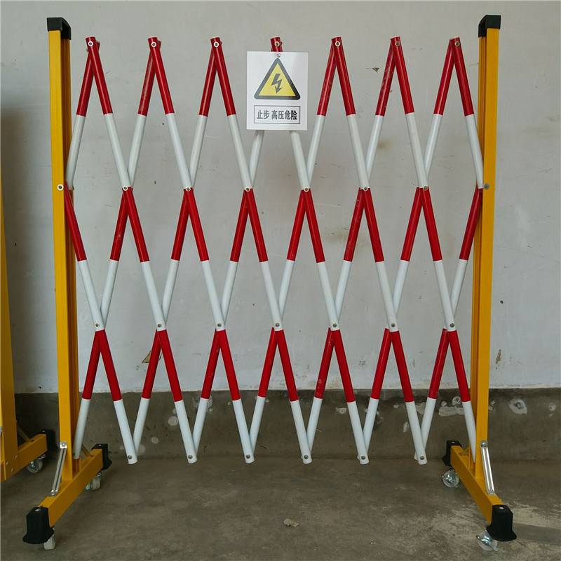 银行移动式折叠护栏车站移动式栅栏玻璃钢伸缩围栏