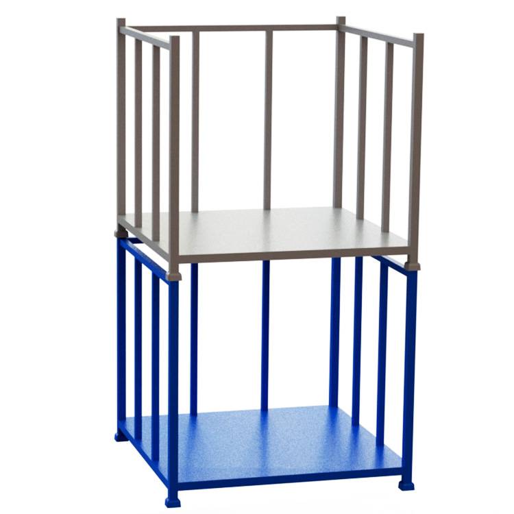 供应智琳仓储货架三面围栏可堆垛可上货架围栏托盘