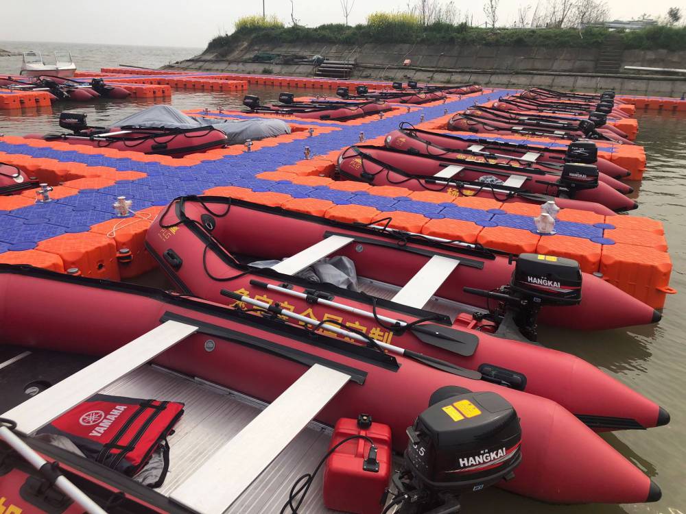 厂供浮筒水上平台浮动码头靠船塑料养殖浮台摩托艇游乐