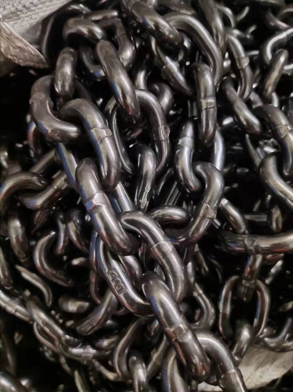出售镀锌链条铁链直径m25到m18不等长度10米到240米