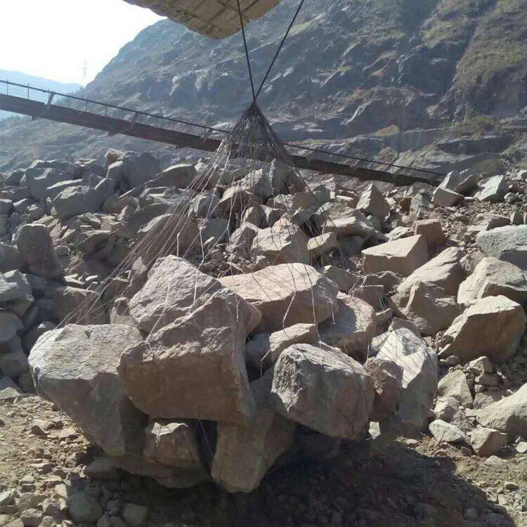 防汛抛石合金网兜水利储备钢丝网兜富海