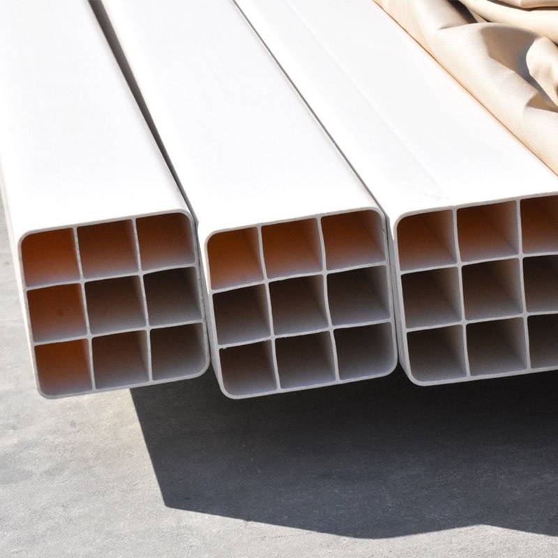高强度通讯用多孔方管pvc方管多孔一体穿线管9孔方管九孔塑料管
