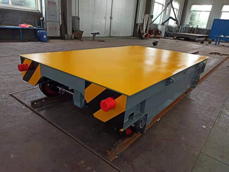 工业轨道电瓶车车间轨道plc控制电动转运车工厂物料有轨rgv