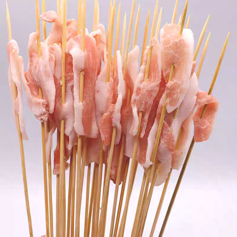 原味香味扑鼻冰鲜油炸用串神五花肉小串冷链物流