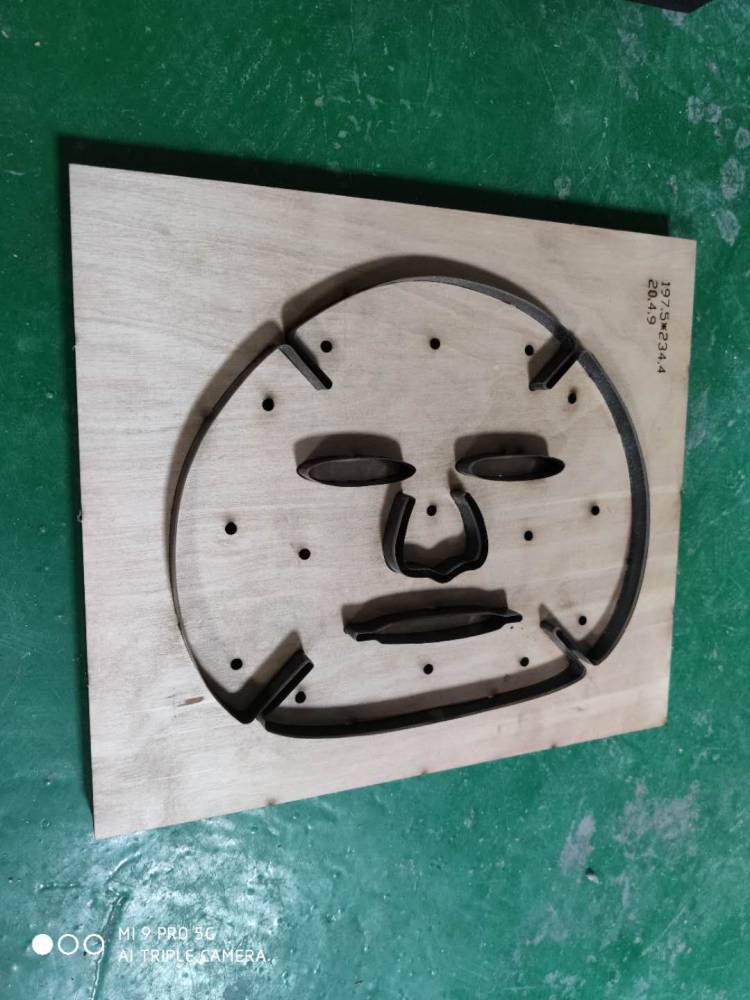 kn95口罩模切平面刀模不干胶激光刀模无纺布冲压刀模