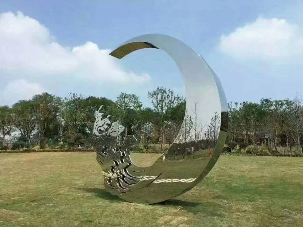 不锈钢月亮雕塑不锈钢月亮小品雕塑不锈钢月亮小品雕塑厂家