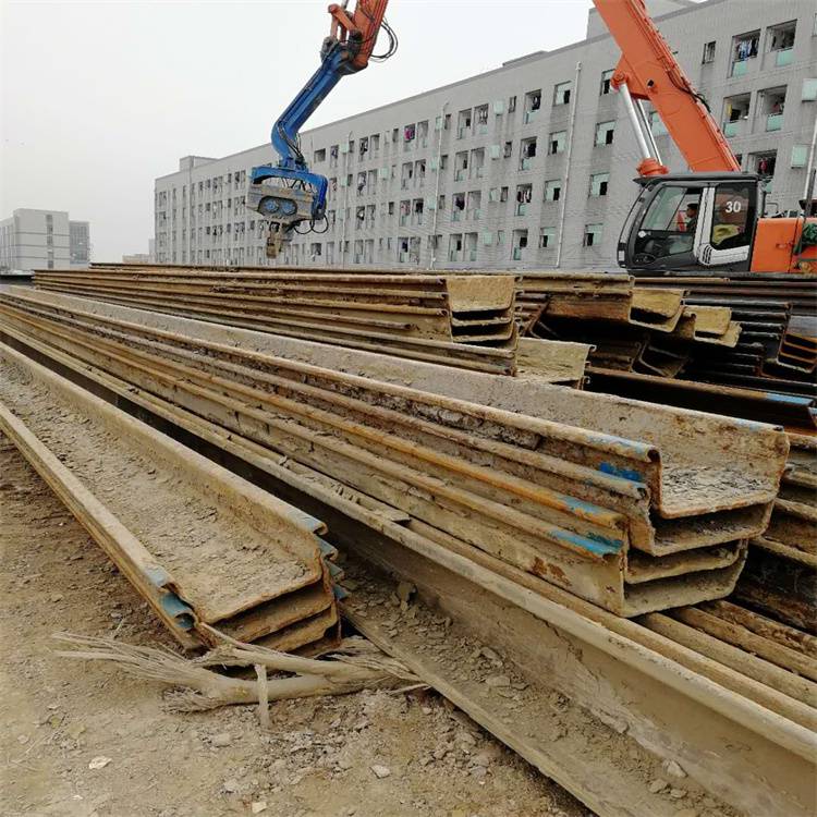 扬州拉森钢板桩支护 沟槽开挖钢板桩多少钱一平米