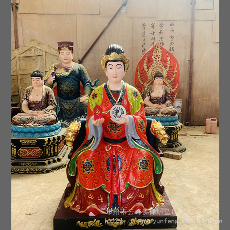 九尾狐仙神像狐仙娘娘黄仙姑神像灵仙玄狐天尊像镇宅供奉狐仙神像居家