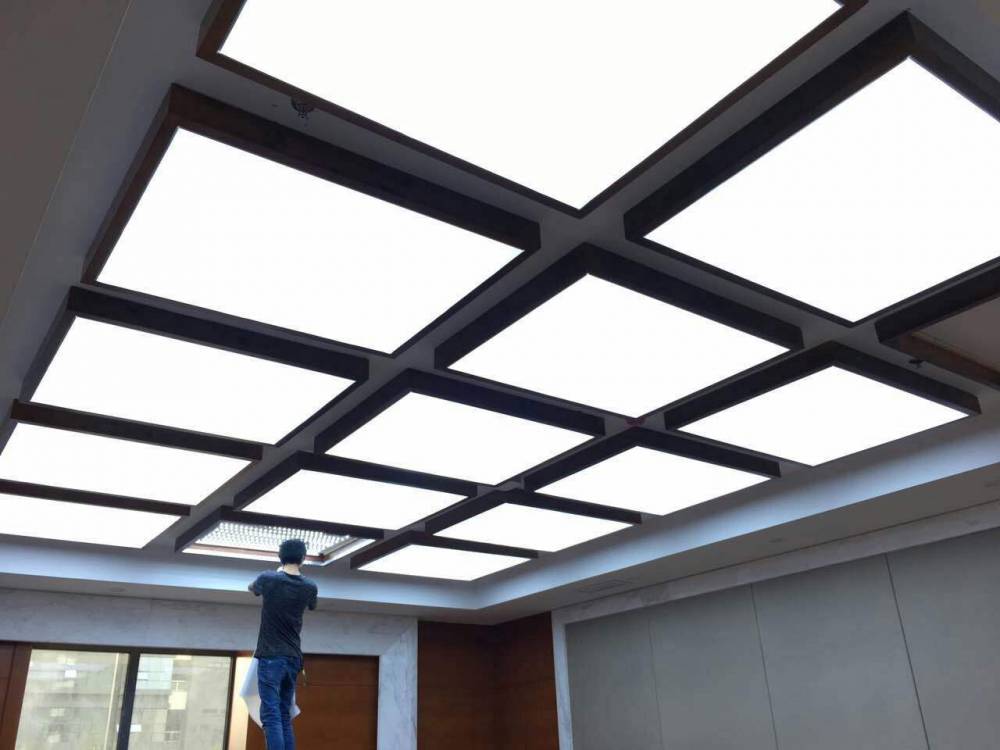 巨野软膜天花 菏泽白色透光膜灯箱膜 拉膜天花 酒店透光膜