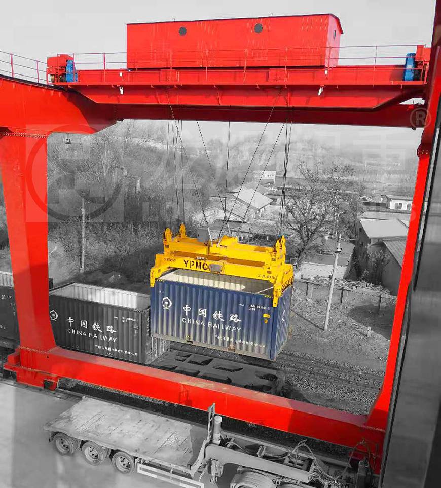 轨道式集装箱门式起重机龙辉起重集装箱龙门吊大型工业铁路堆场