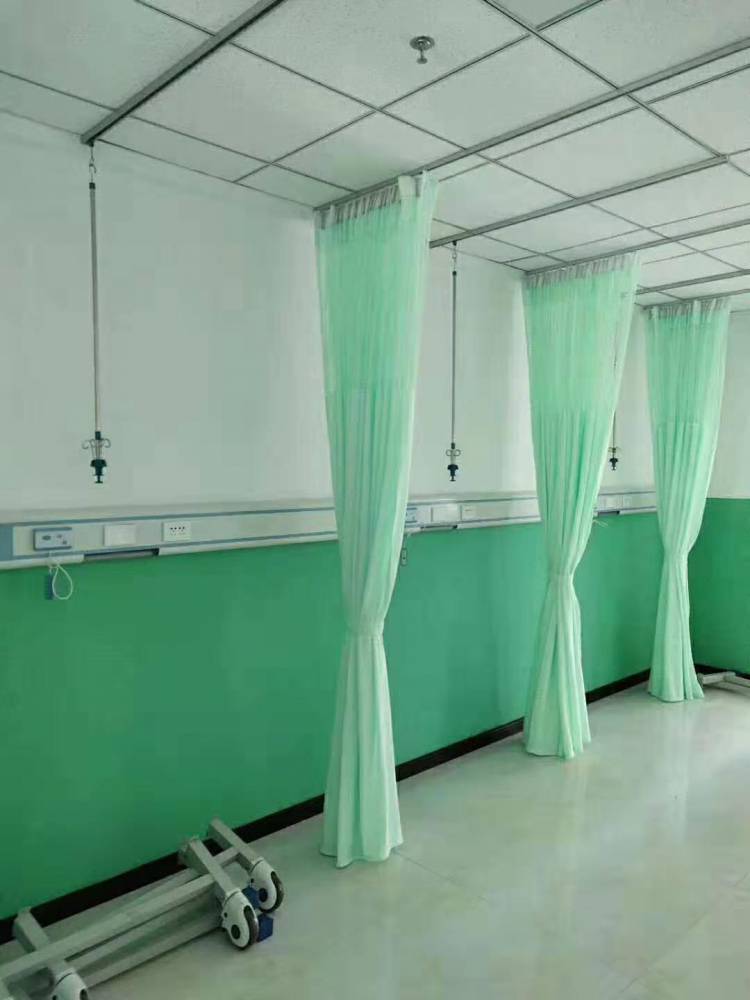 医院病房铝合金隔帘轨道养老院窗帘轨道医用天轨