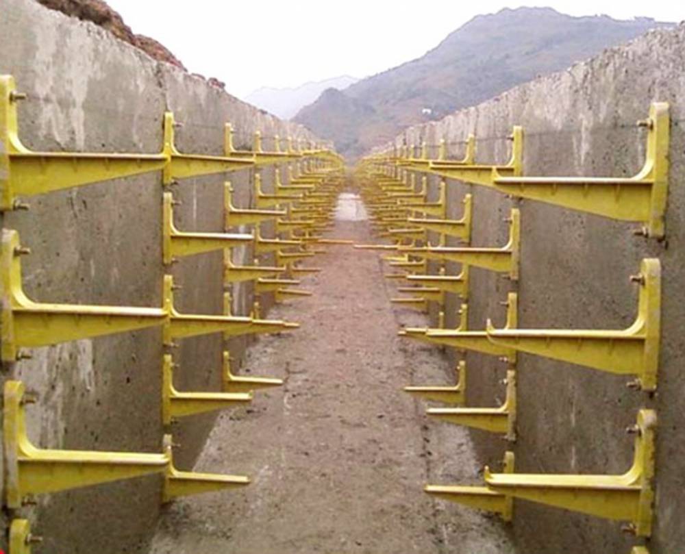 组合式玻璃钢电缆沟支架smc电缆沟托架预埋式复合材料直埋式