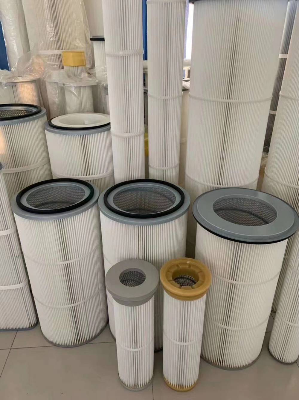 燃气锅炉除尘滤芯不锈钢粉尘回收滤芯风机进气口滤芯汇联瑞纳出品图片