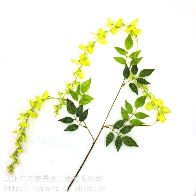 商业布景假紫藤花照片仿真紫藤花森美花材批发