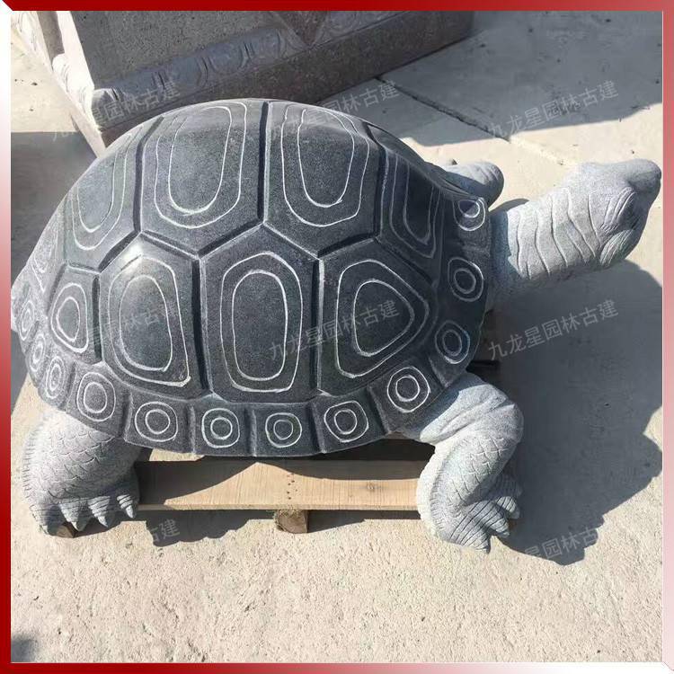 石雕乌龟长寿龟母子龟寺庙放生池石头乌龟大小可定制