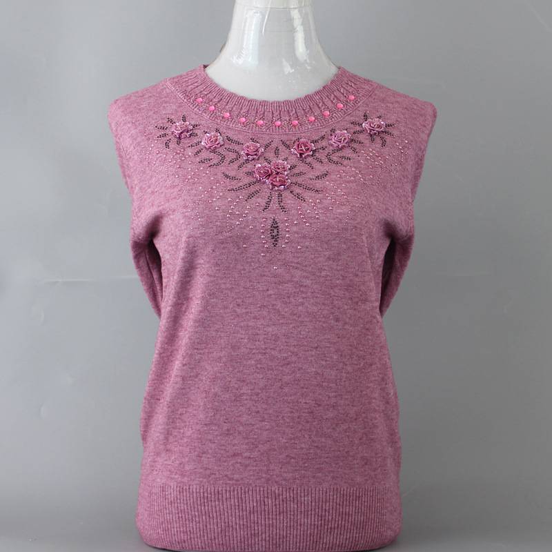 水貂绒毛衣女式针织衫流行热卖网红服装批发秋冬圆领男士针织衫