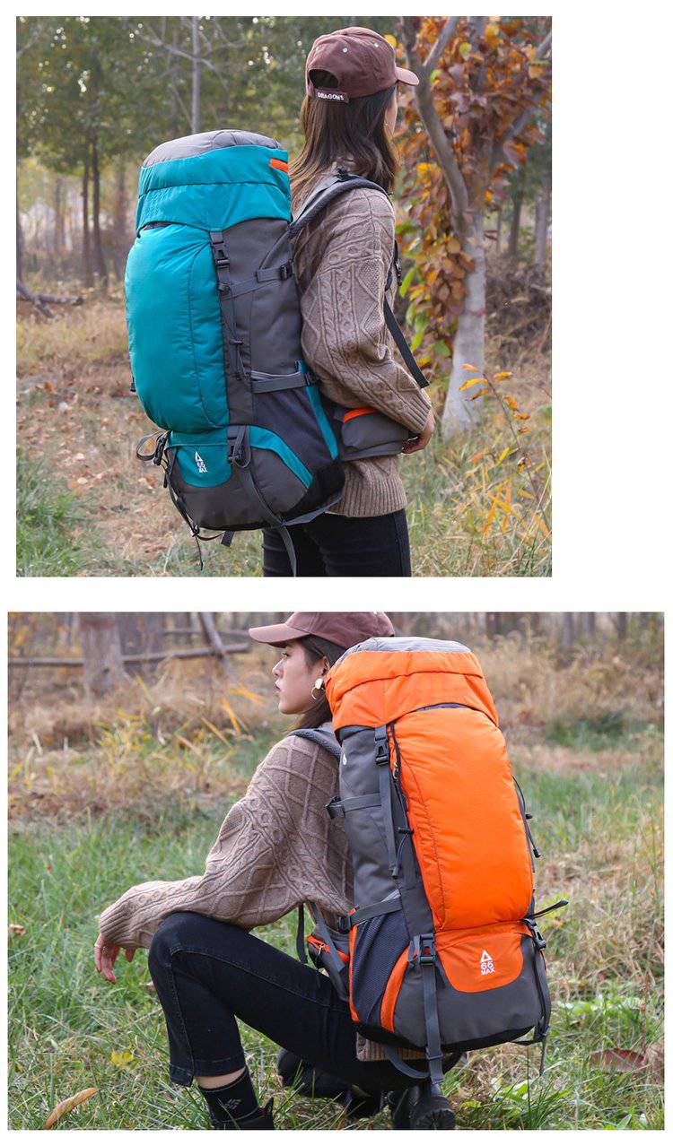 户外登山包大容量双肩背包露营行李包透气防水背囊徒步野营旅行包