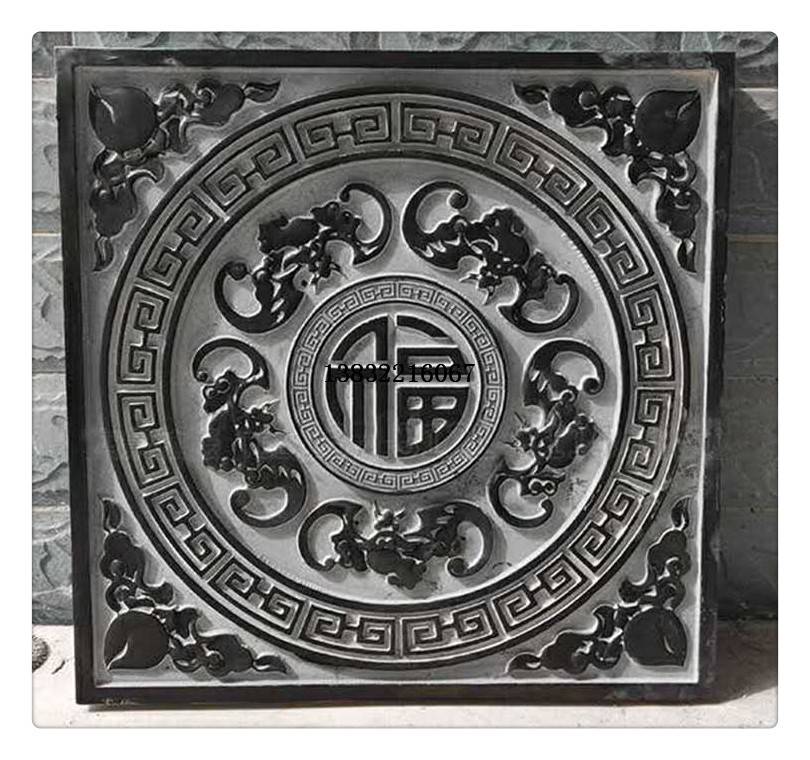石雕浮雕五福壁画影背墙庭院户外装饰品天然大理石青石地雕板