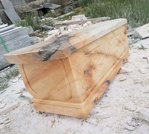 哪里有批发便宜大理石棺材石头棺材青石棺材豪华棺椁迁坟清明小石棺