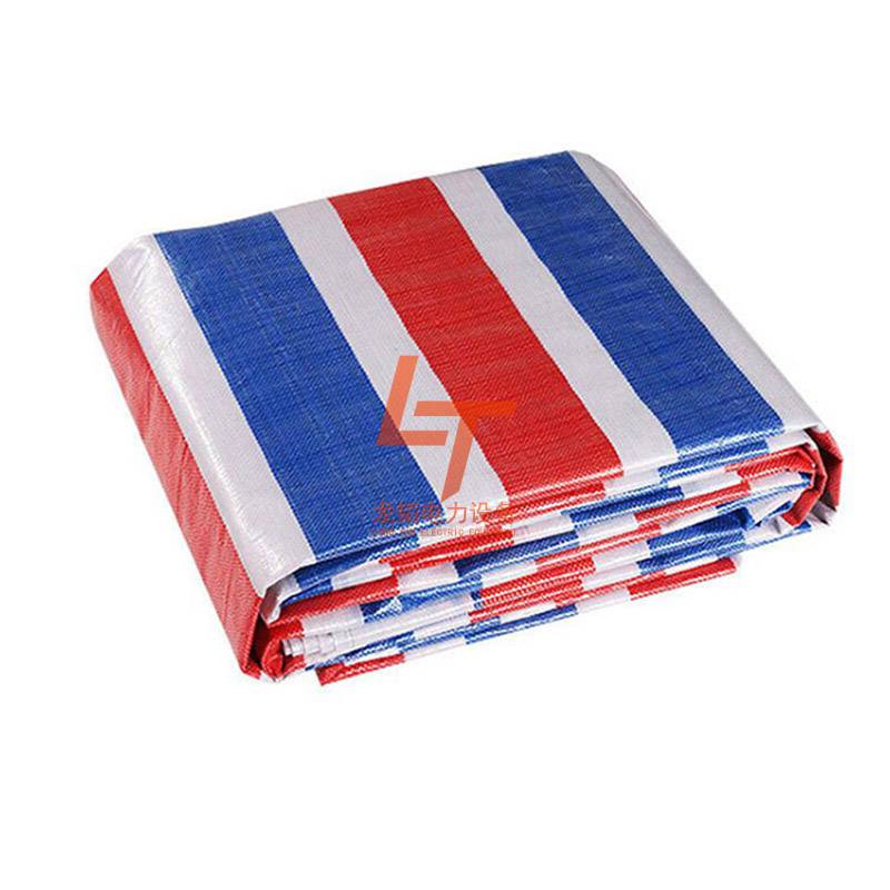 防洪加厚复合彩条布pp防雨布抗老化单覆膜彩色苫布复合塑料编织布