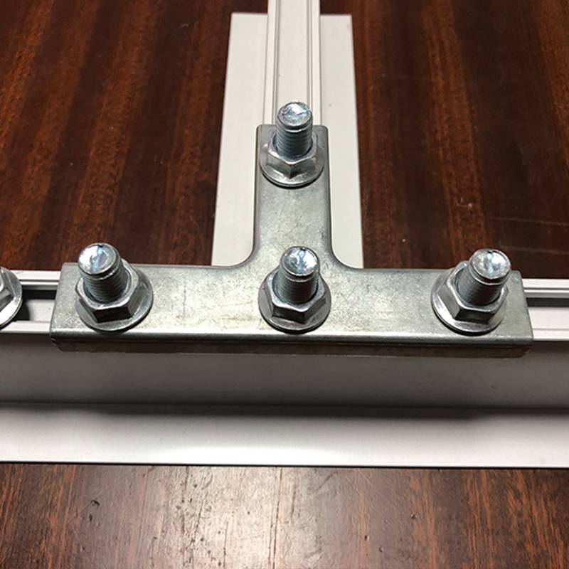 金诚净化铝材ffu吊顶吊梁连接件片t字跨接片净化房龙骨连接片t型