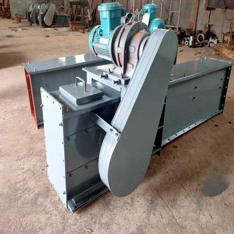 fu350链式输送机槽型石英砂链条水平拉链机粉料喂料机