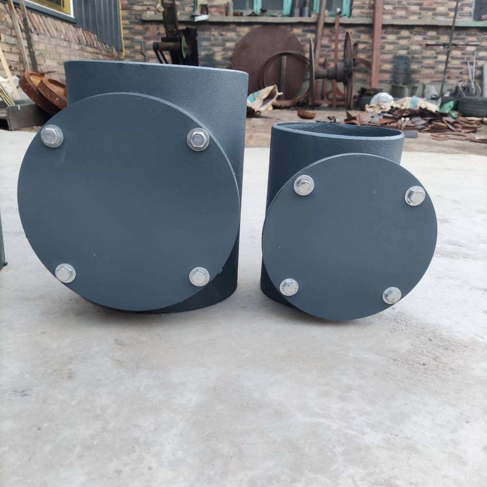20寸立管检查口dn125钢制检查口铸铁排水管检查口地面不锈钢检查口