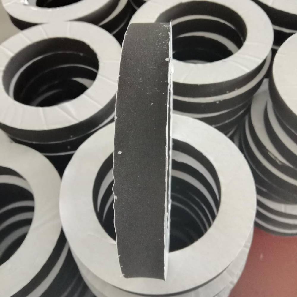 加工cr发泡海绵密封圈cr双面带胶减震泡棉垫圈
