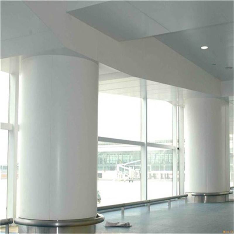大厦中庭天井支撑柱立柱25mm铝单板幕墙定制