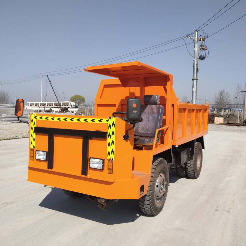 四不像拉渣土工程车六轮小型下矿洞四驱四不像车低矮型翻斗车