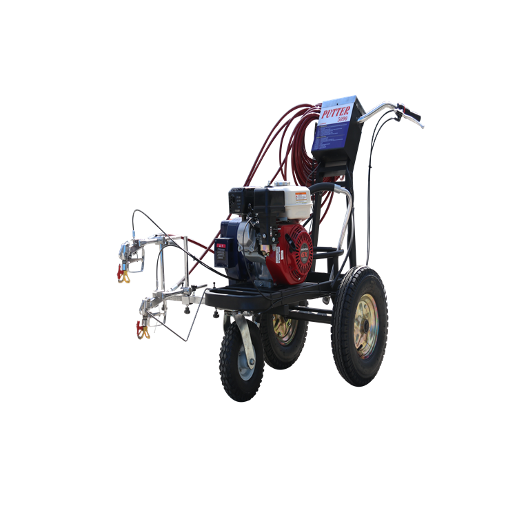 雄安新区小区道路标线划线机混凝土路面水线车