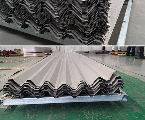 304不锈钢瓦楞板彩钢瓦屋面瓦压型板屋顶瓦现场加工可定制