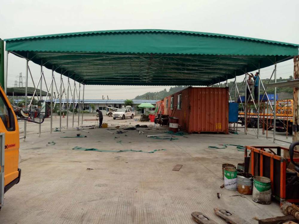 河南摆摊棚大型推拉雨棚颜色