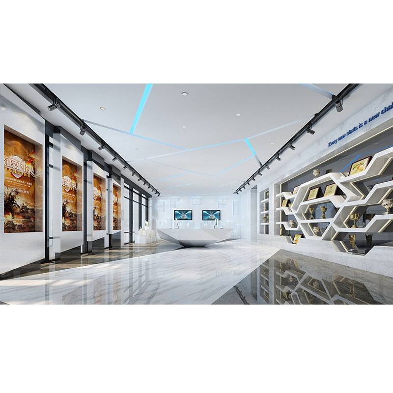 声光电企业展馆，创意展馆，高科技数字展厅设计平面图
