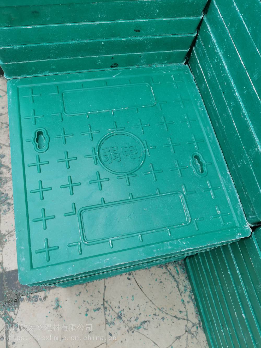 成都复合树脂井盖方形窨井园林绿化市政弱电井盖