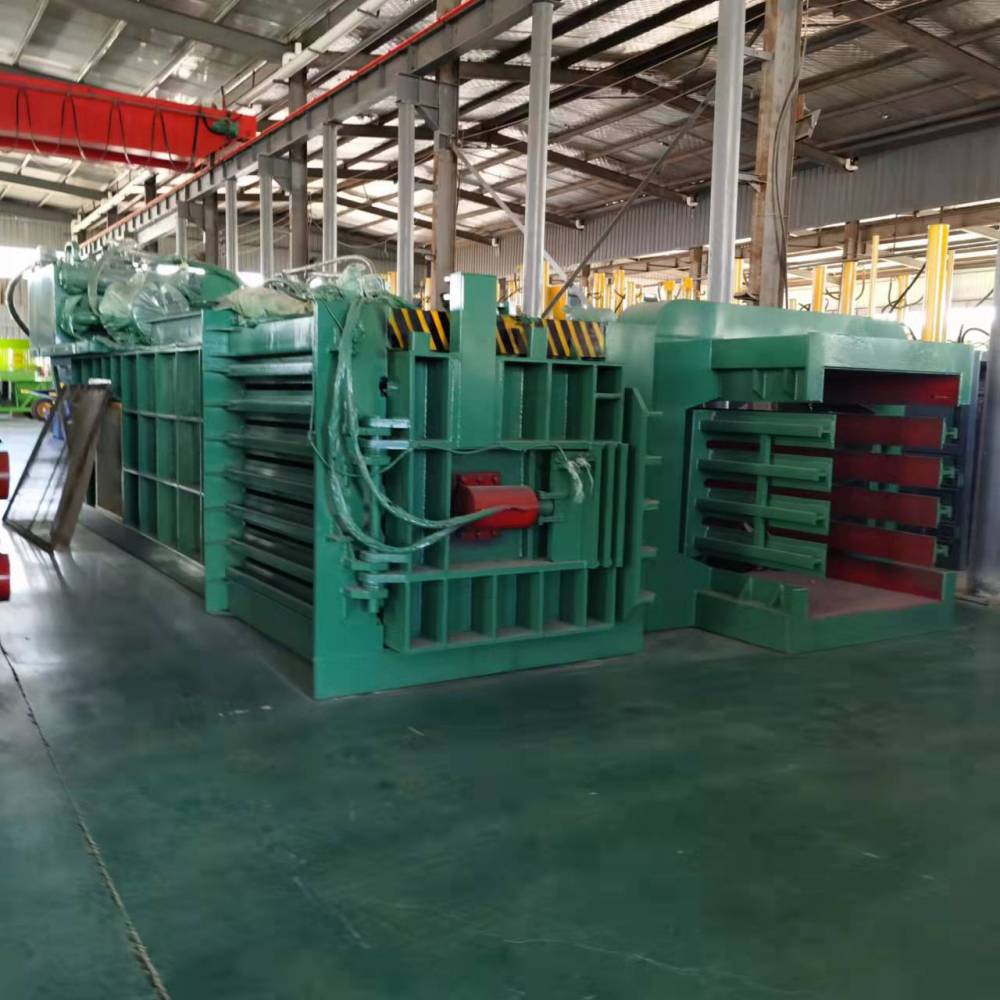 亿达供应250吨纸箱纸板易拉罐打包机卧式液压废纸压缩机