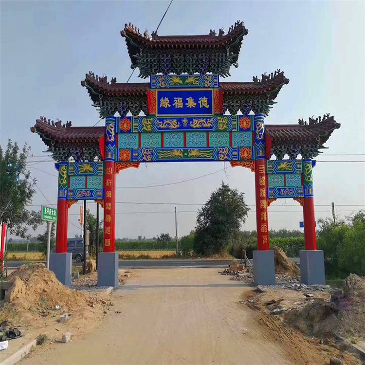 崇礼 仿古门楼园林门楼 仿古园林景观牌坊牌楼 规格齐全 清秀园林