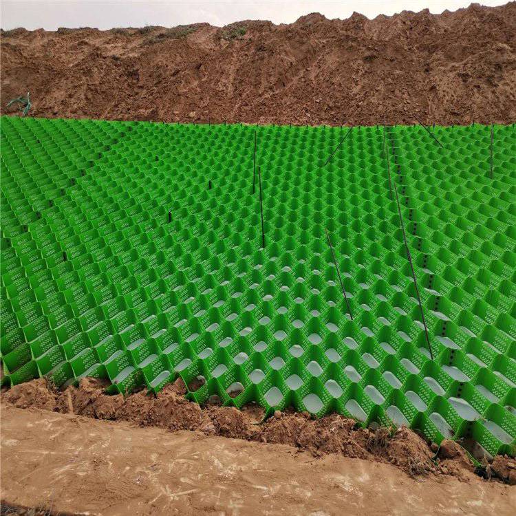 定制土工格室165800网孔河岸护堤种植蜂巢网格施工便捷