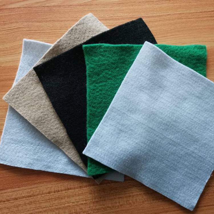 公路养护土工布透水短丝土工布绿色防尘布