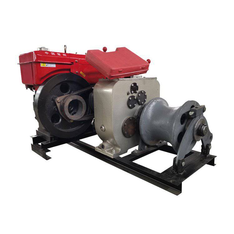 机动卷扬机机动绞磨5t双磨芯机动绞磨柴油汽油电动机动绞磨机