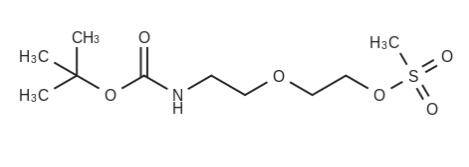 302331-20-0，t-Boc-N-Amido-PEG2-Ms有Boc保护基和甲磺酸基