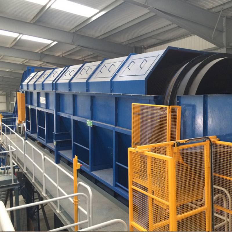 塑料瓶垃圾分拣设备日处理50方垃圾分类处理机封闭式滚筒筛