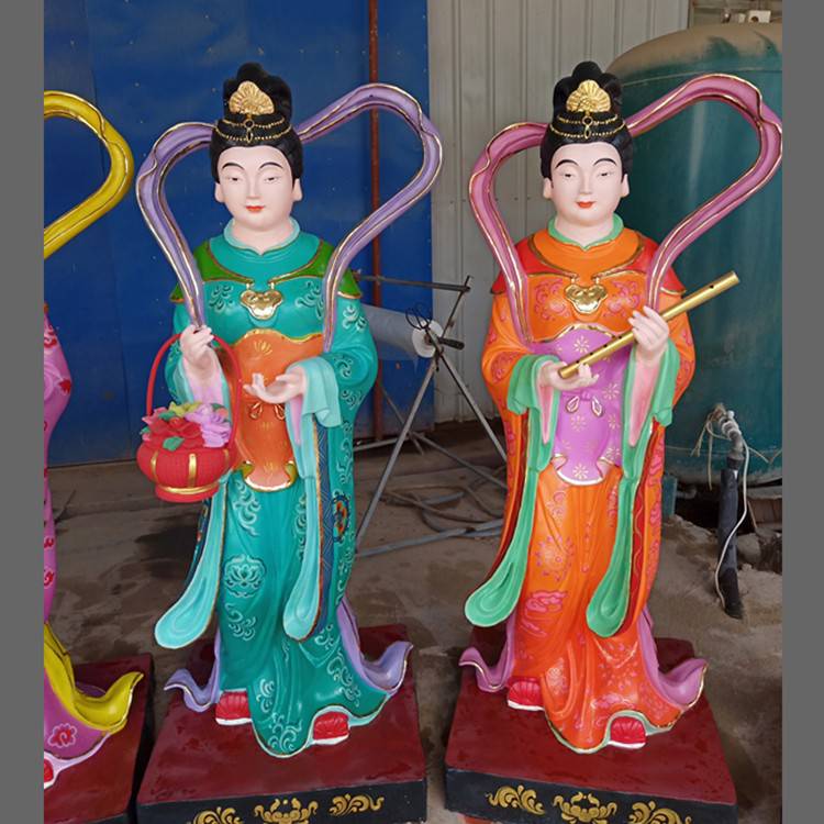 九尾狐仙神像狐仙娘娘黄仙姑神像灵仙玄狐天尊像镇宅供奉狐仙神像居家