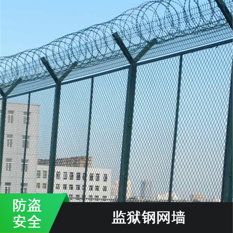 防攀爬护栏网 刀刺滚笼隔离网 Y型***钢网墙定制安装