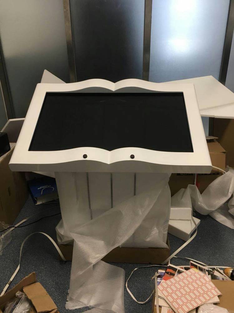 展厅触摸一体机定制触摸翻书机隔空翻书一体机展厅一体机