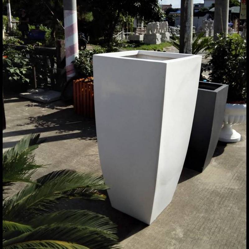 定制不锈钢花盆户外花盆方形花池商场酒店304圆形花箱