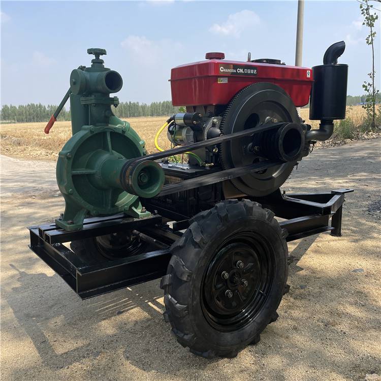 鱼塘排涝12寸柴油混流泵拖拉机后悬挂式抽水泵